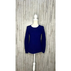Talbots Women's Size Small Blue Knit Long Sleeve Pullover Crewneck Sweater‎